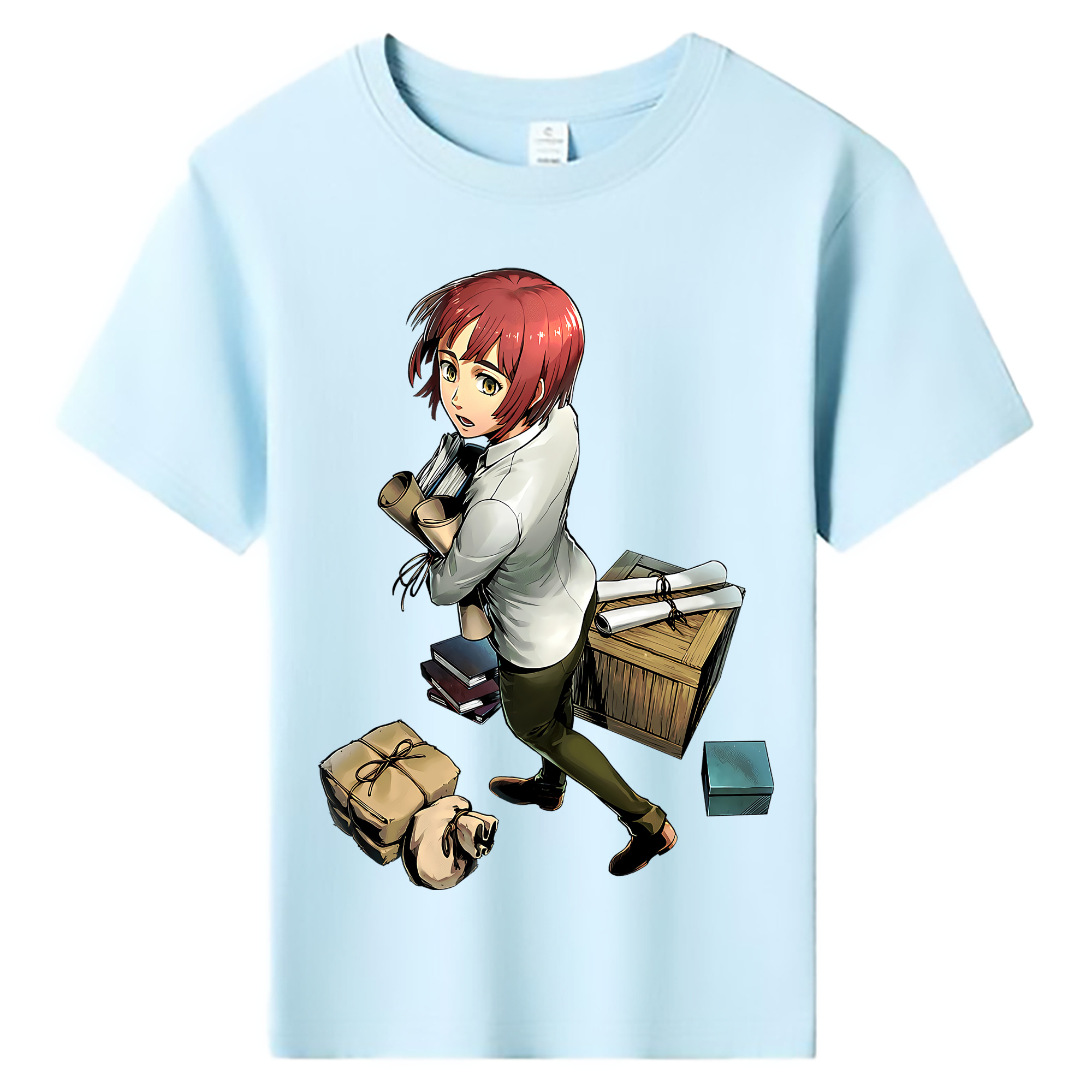 （画像用） 進撃の巨人 Attack on Titan 綿100％キッズTシャツ（フロントプリント）